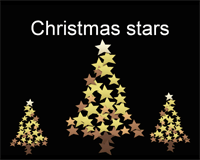 Kerst Powerpoint met kerstboom sterren